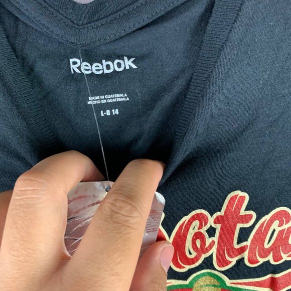 Minnesota Wild NHL Reebok Large Black Tshirt New Girl - Picture 3 of 6